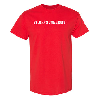 St John's University Red Storm Basic Block T-Shirt - Red