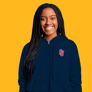 St. John's Primary Logo LC Full-Zip Sweatshirt - Navy