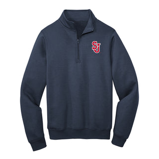 St. John's Primary Logo LC Quarter Zip Sweatshirt - Navy