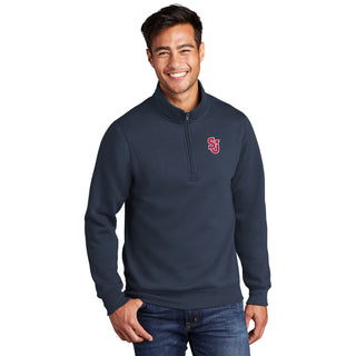 St. John's Primary Logo LC Quarter Zip Sweatshirt - Navy