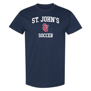 St John's Red Storm Arch Logo Soccer T-Shirt - Navy