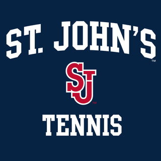 St John's Red Storm Arch Logo Tennis T-Shirt - Navy