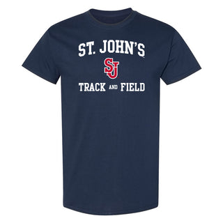 St John's Red Storm Arch Logo Track & Field T-Shirt - Navy