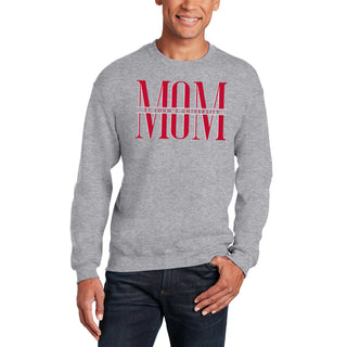 St John's Red Storm Classic Mom Crewneck - Sport Grey
