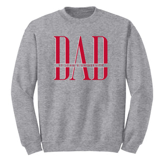 St John's Red Storm Classic Dad Crewneck - Sport Grey