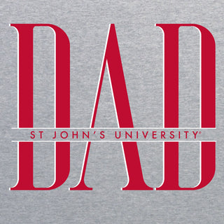 St John's Red Storm Classic Dad Crewneck - Sport Grey