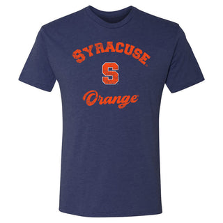 Syracuse Orange Retro Script Triblend T-Shirt - Vintage Navy