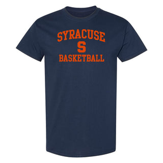 Syracuse Orange Arch Logo Basketball T-Shirt - Navy