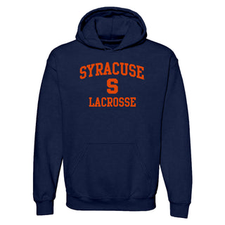 Syracuse Orange Arch Logo Lacrosse Hoodie - Navy