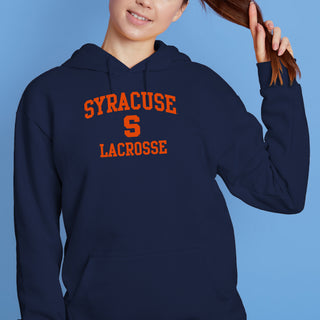 Syracuse Orange Arch Logo Lacrosse Hoodie - Navy