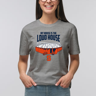 Syracuse Orange My House is the Loud House T-Shirt - Sport Grey