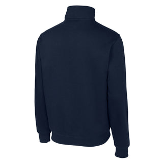 Michigan Block M EMB 1/4-Zip Sweatshirt - True Navy