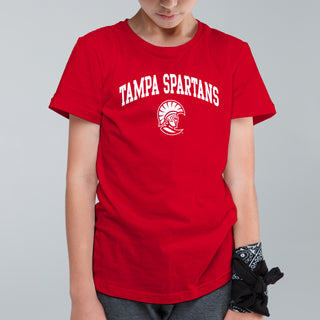 Tampa Arch Logo Youth T-Shirt - Red