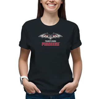 Transylvania University Pioneers Primary Logo Short Sleeve T Shirt - Black