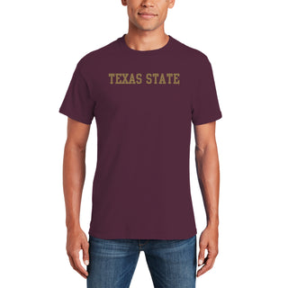 Texas State Bobcats Basic Block T-Shirt - Maroon