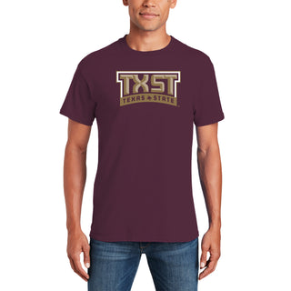 Texas State Bobcats Arch Logo T-Shirt - Maroon