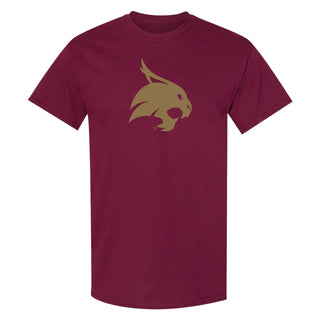 Texas State Bobcats Primary Logo T-Shirt - Maroon