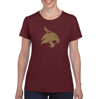 Texas State Bobcats Primary Logo Women's T-Shirt - Maroon