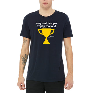 Trophy Too Loud Triblend T-Shirt - Solid Navy Triblend