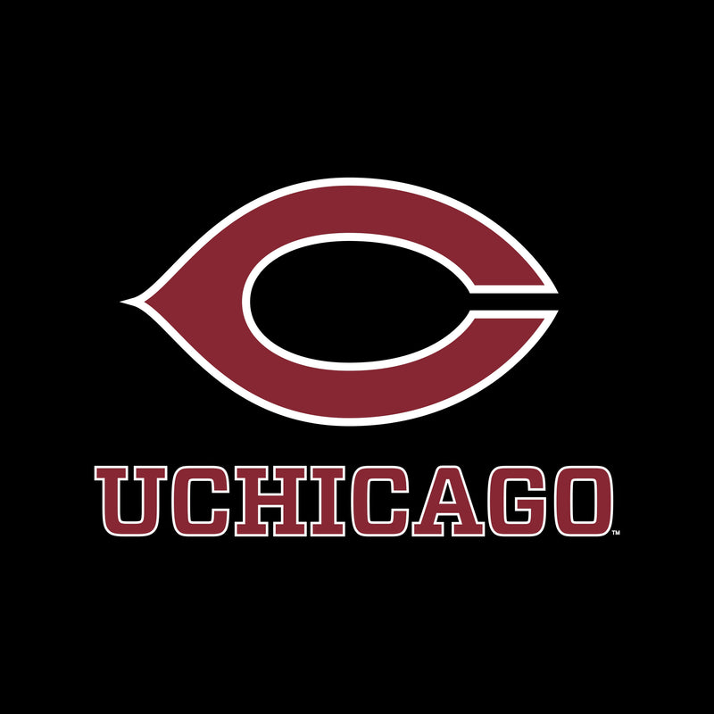 UChicago Primary Logo 2-Color T-Shirt - Black