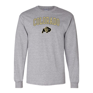 Colorado Arch Logo Champion LS T-Shirt - Light Steel