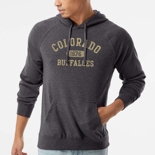 Colorado Athletic Arch Blend Raglan Hoodie - Carbon