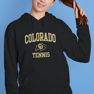 Colorado Arch Logo Tennis Hoodie - Black