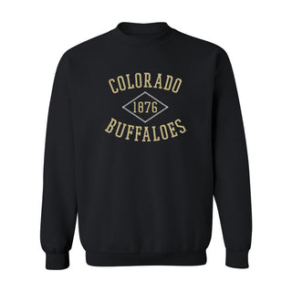 Colorado Faux Stitch Arch Crewneck - Black