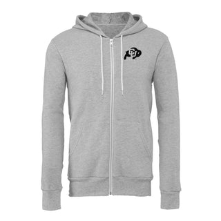 Colorado Primary Logo LC Zip Hoodie - Athletic Heather