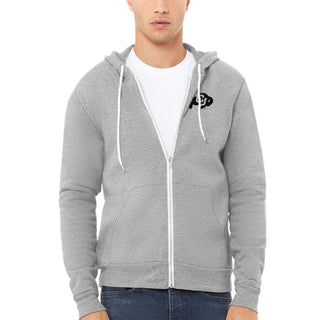 Colorado Primary Logo LC Zip Hoodie - Athletic Heather