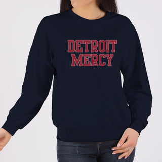 Detroit Mercy Titans Basic Block Crewneck - Navy