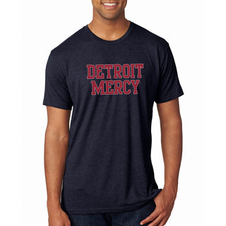 Detroit Mercy Titans Basic Block NLA Triblend T-Shirt - Vintage Navy