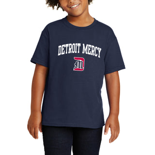 Detroit Mercy Titans Arch Logo Youth T-Shirt - Navy