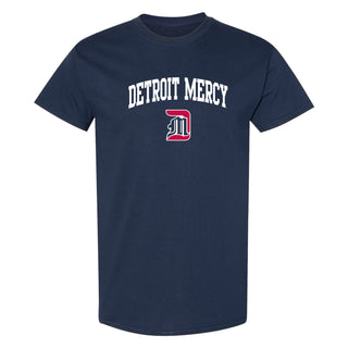 University Of Detroit Mercy Titans Arch Logo Short Sleeve T Shirt - Navy
