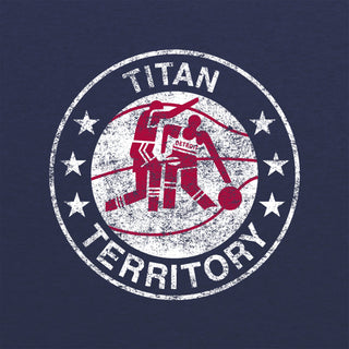 Detroit Mercy Titans Distressed Circle Logo NLA Triblend T-Shirt - Vintage Navy