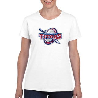 Detroit Mercy Titans Primary Logo Womens T-Shirt - White