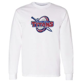 Detroit Mercy Titans Primary Logo Long Sleeve - White