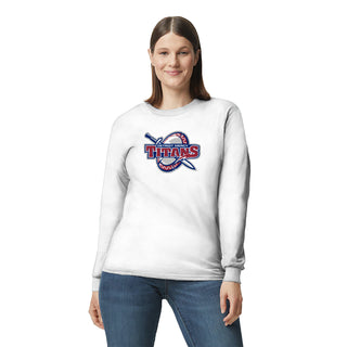 Detroit Mercy Titans Primary Logo Long Sleeve - White