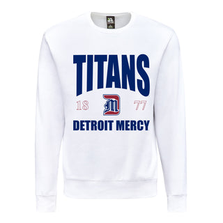 Detroit Mercy Titans Giving Noise JA BTB Crewneck - White
