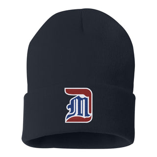 Detroit Mercy Primary Logo EMB Cuffed Knit Beanie