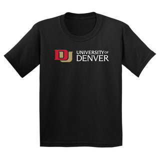 University of Denver Pioneers Basic Block Youth T-Shirt - Black