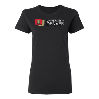 University of Denver Pioneers Basic Block Women's T-Shirt - Black