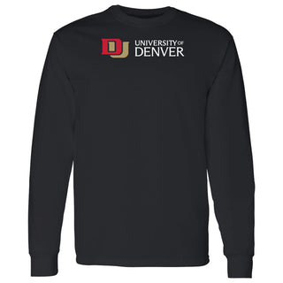 University of Denver Pioneers Basic Block Long Sleeve T-Shirt - Black