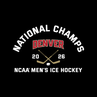 Denver 2026 Hockey National Champions Blocked Shot Toddler T-Shirt - Black
