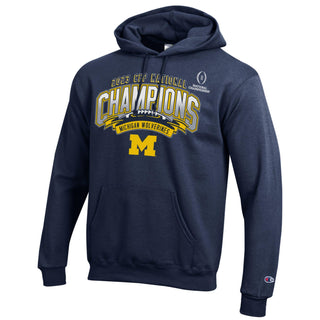 UM National Champ 23 Powerblend Hoodie - Navy