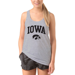 Iowa Hawkeyes Arch Logo Tank Top - Sport Grey