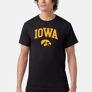 Iowa Arch Logo Champion SS T-Shirt - Black