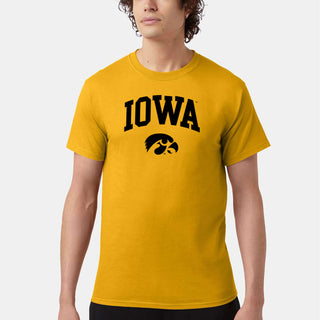 Iowa Arch Logo Champion SS T-Shirt - Gold