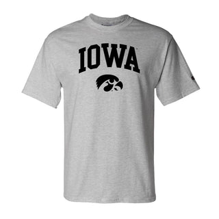 Iowa Arch Logo Champion SS T-Shirt - Light Steel