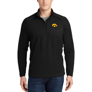 Iowa Tigerhawk EMB LC Stretch 1/4-Zip - Black